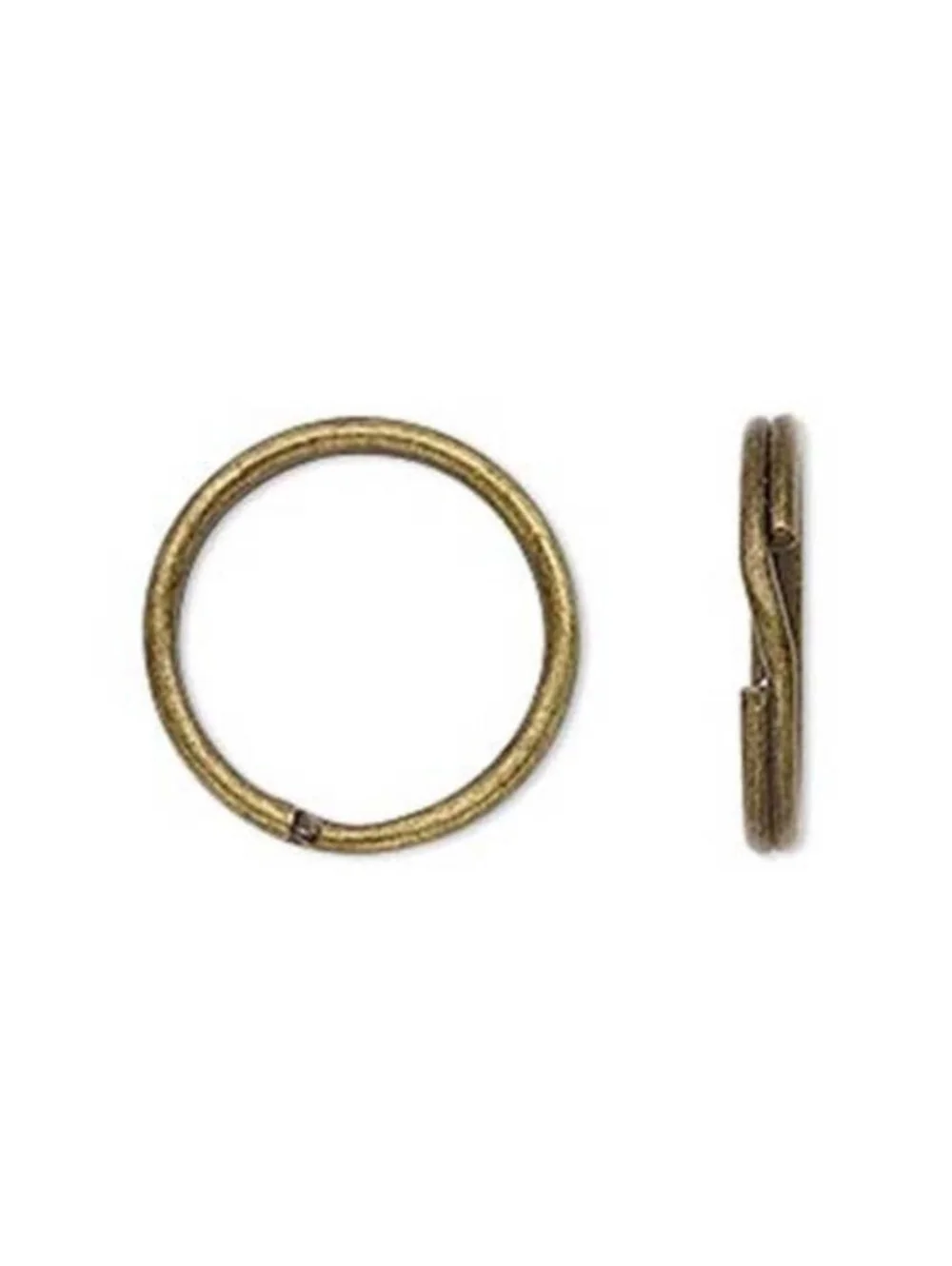 Bulk Steampunk Antiqued Brass 20mm Key Chain Jewelry Split Ring Findings 10 pcs